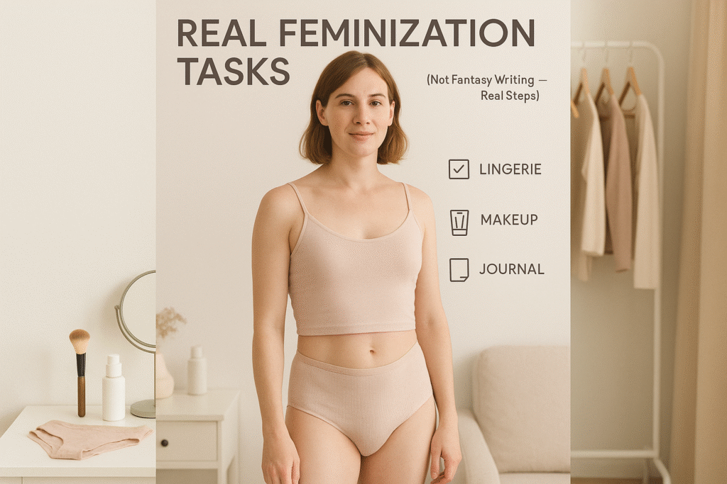 Real Feminization Tasks (Not Fantasy Writing - Real Steps)