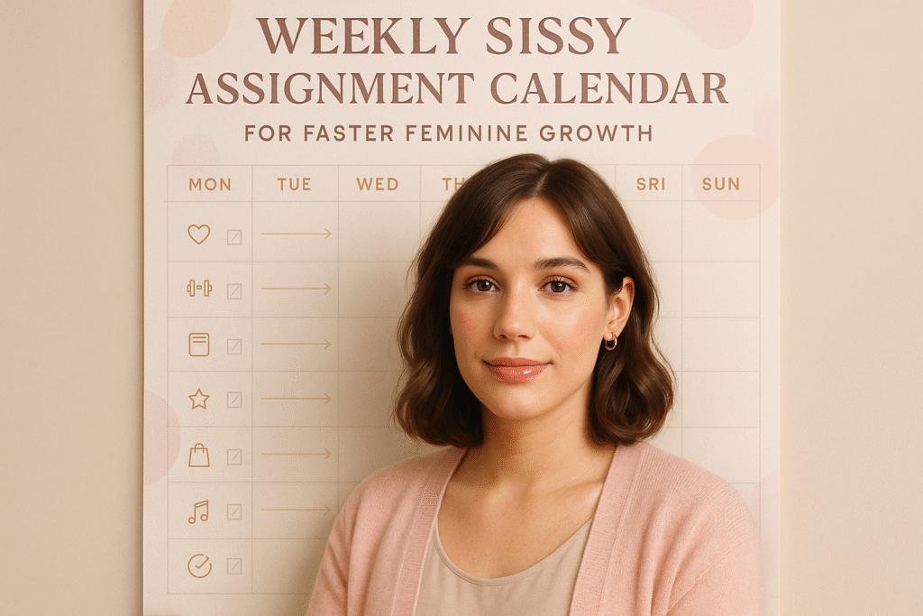 Weekly Sissy Assignment Calendar for Faster Feminine Growth