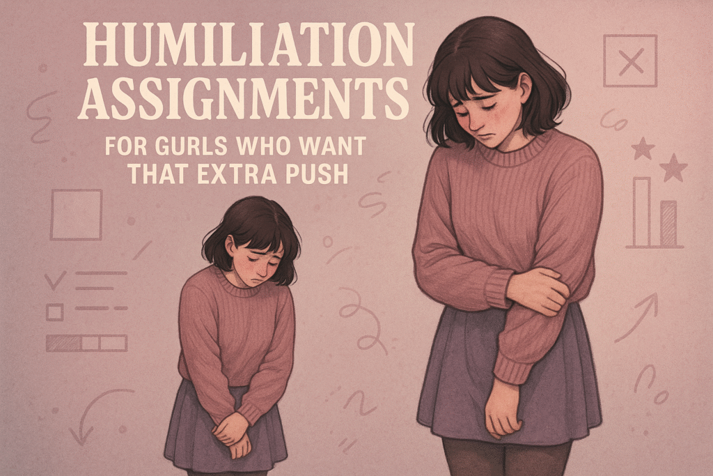 Humiliation Assignments for Gurls Who Want That Extra Push