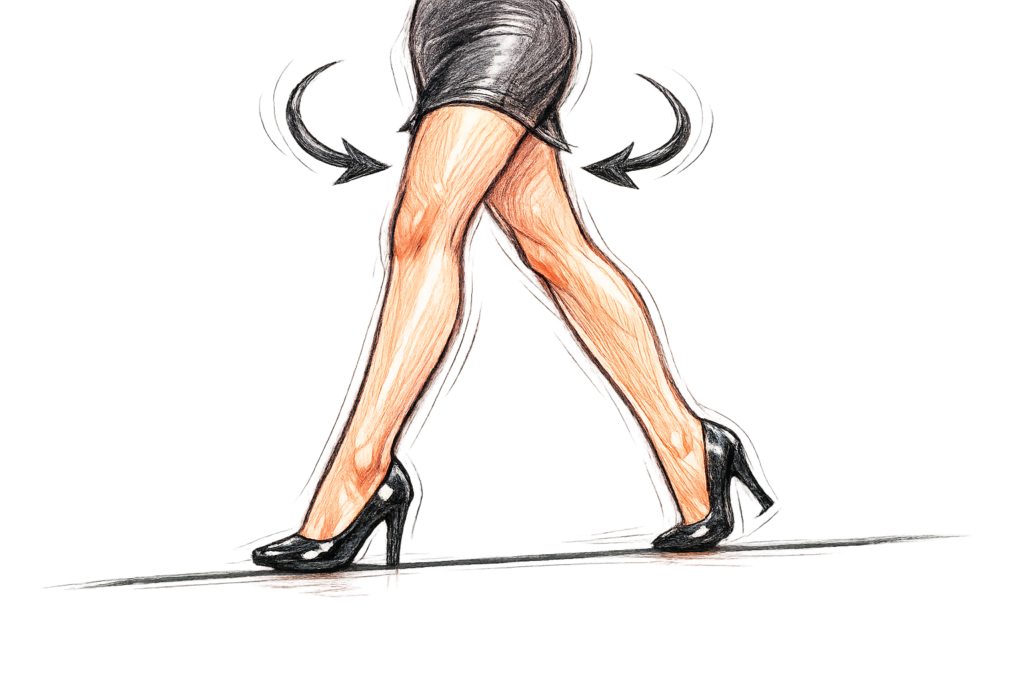 The Art of the Walk (Heel-Toe, Heel-Toe4 -High Heel Training: A Beginner’s Sissy Guide