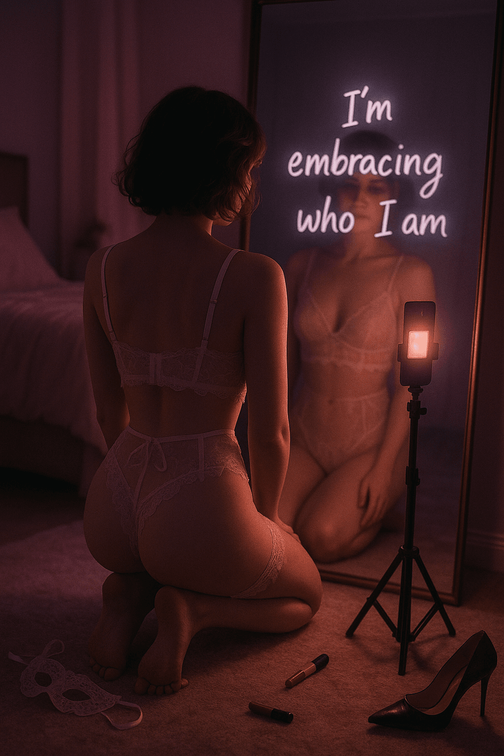 Dreamy self-reflection reference for the solo performance