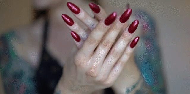 A week with scarlet painted toenails