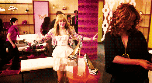 Trying feminine shoes during Catherine's Reveal