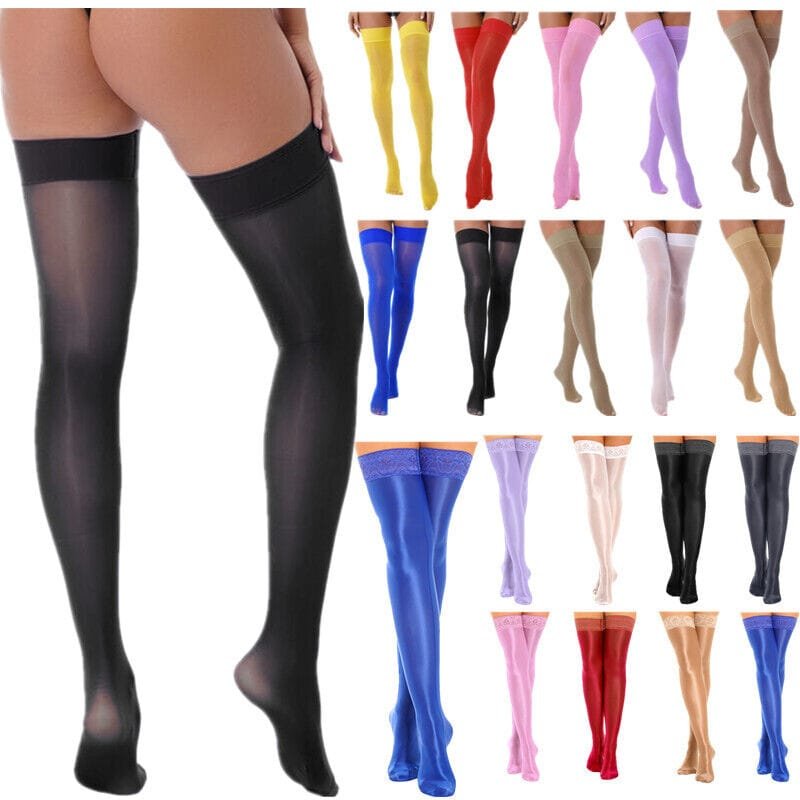 A collection of stockings for the month-long Silk Trial