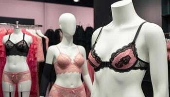 Black and pink lingerie for the lottery