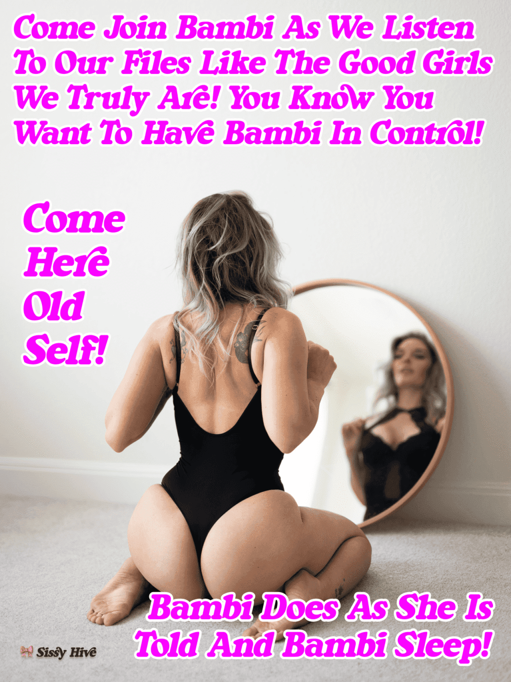BBC Sissy Mirror Captions 6