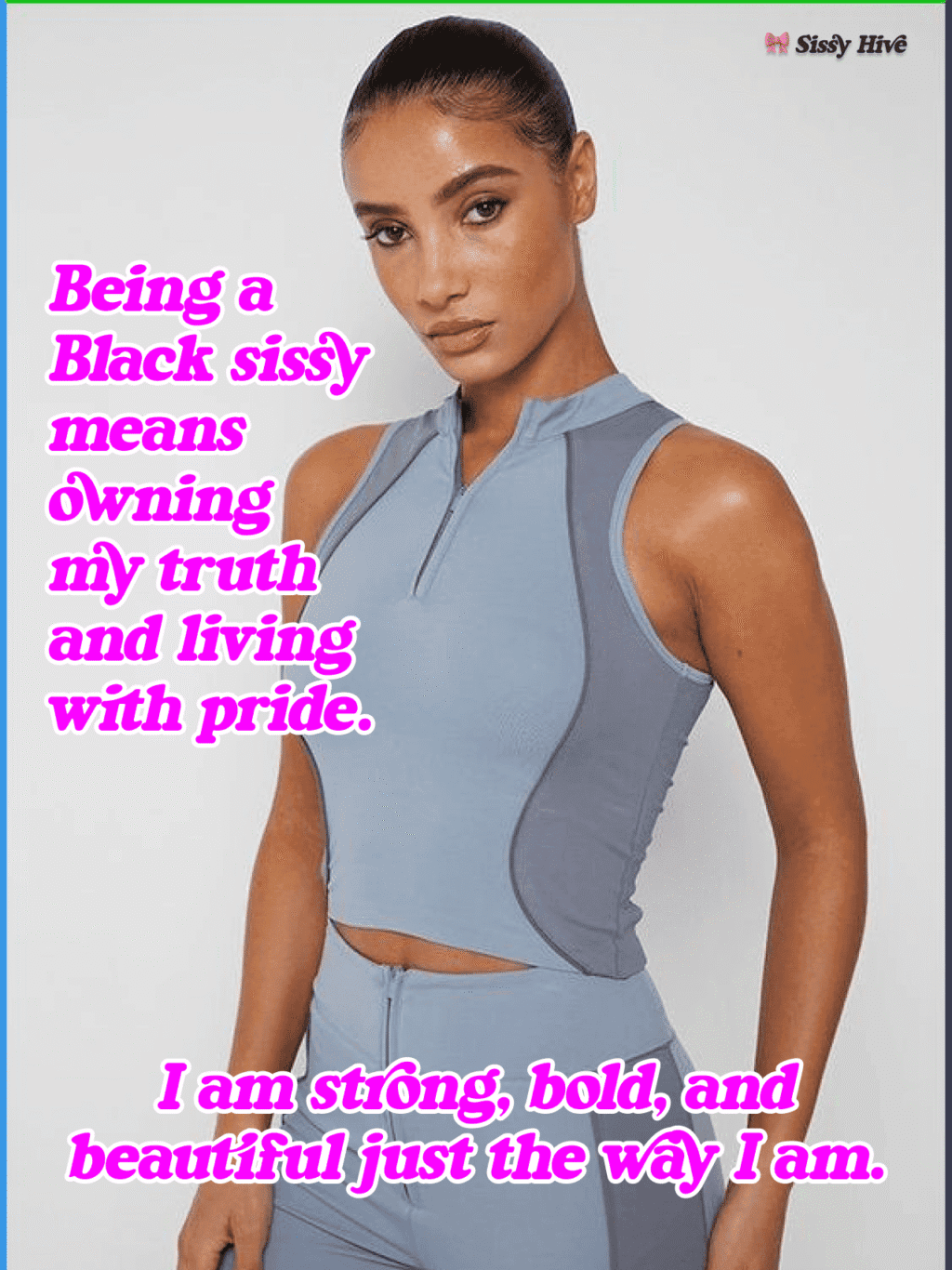 Black Sissy Caption