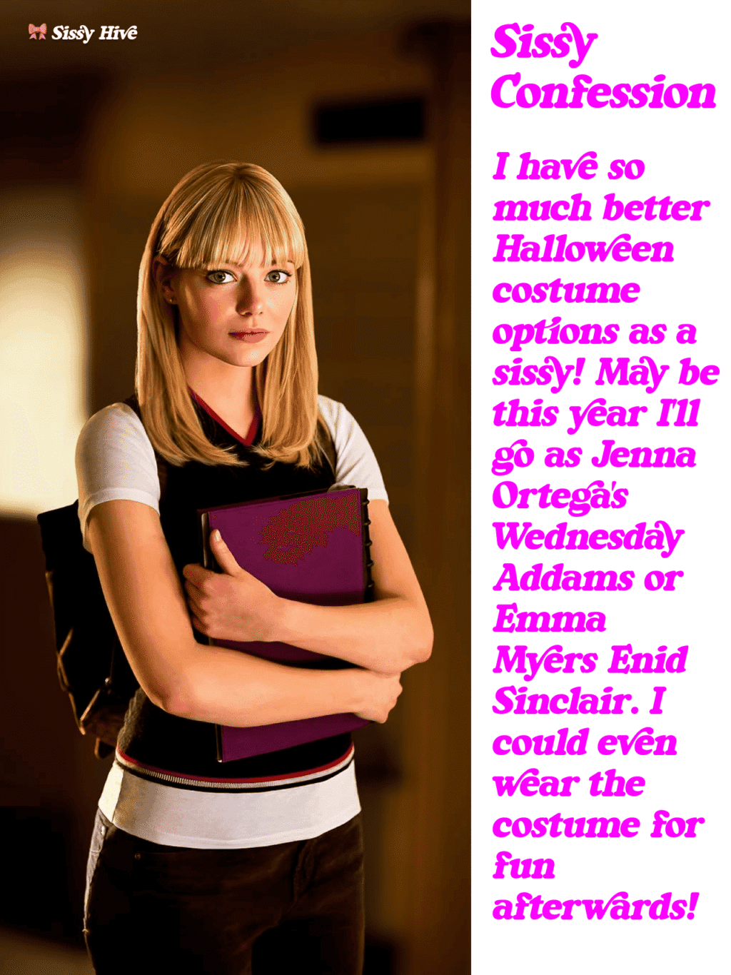 Halloween Sissy Caption