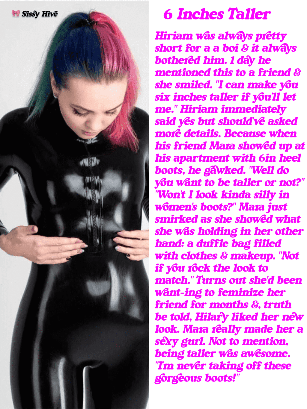 Latex Sissy Caption