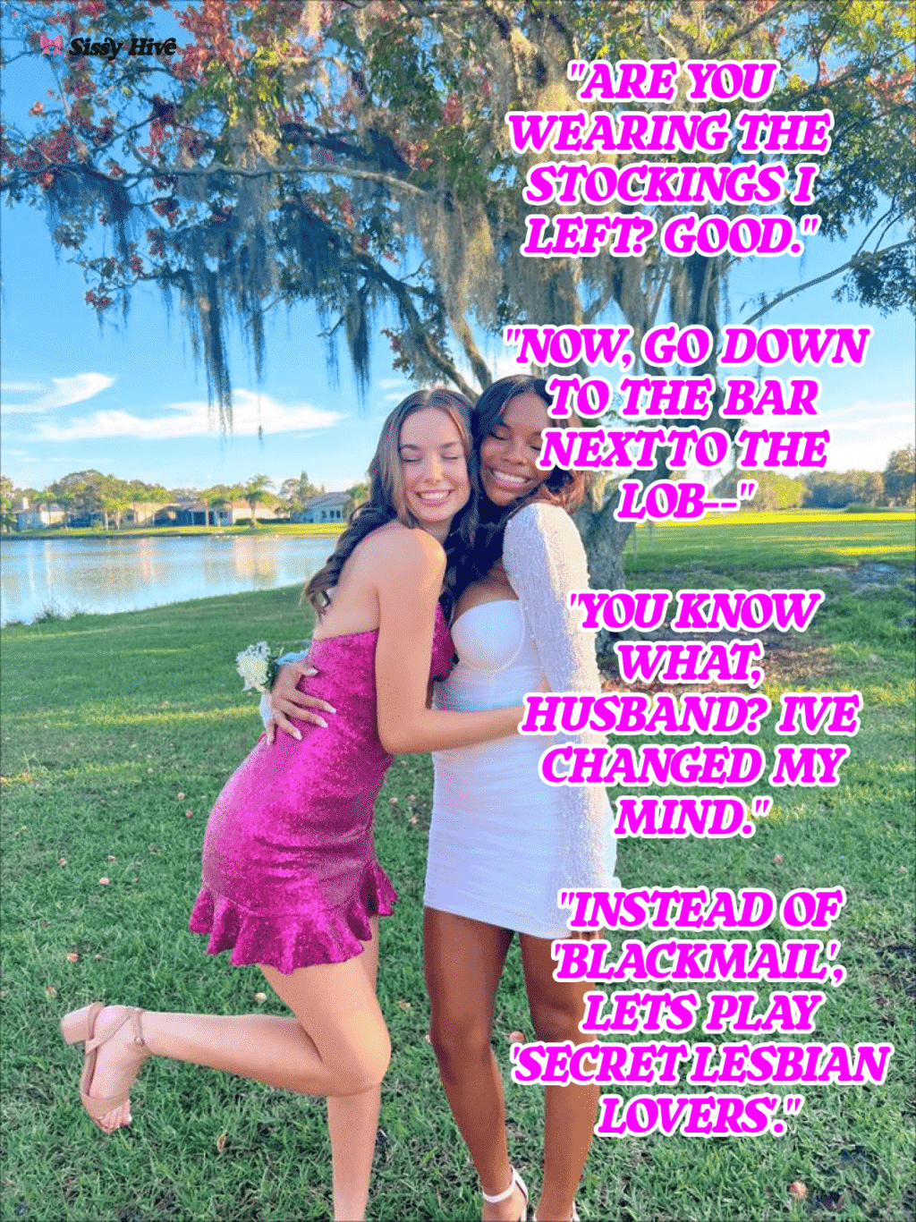 Lesbian Sissy Caption