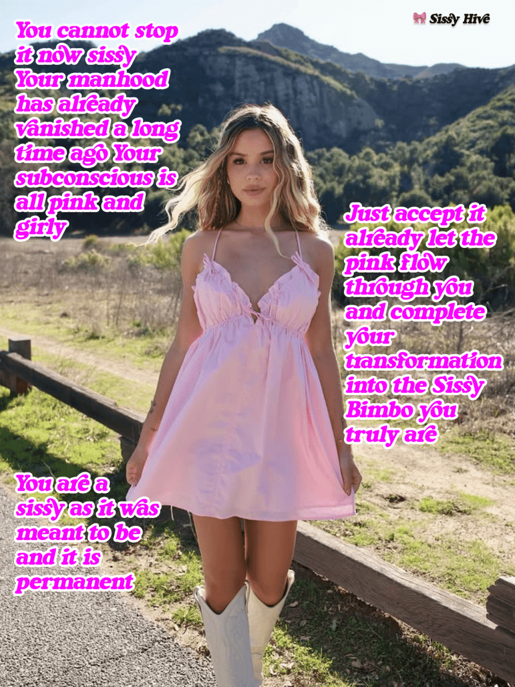 Pink Sissy Caption