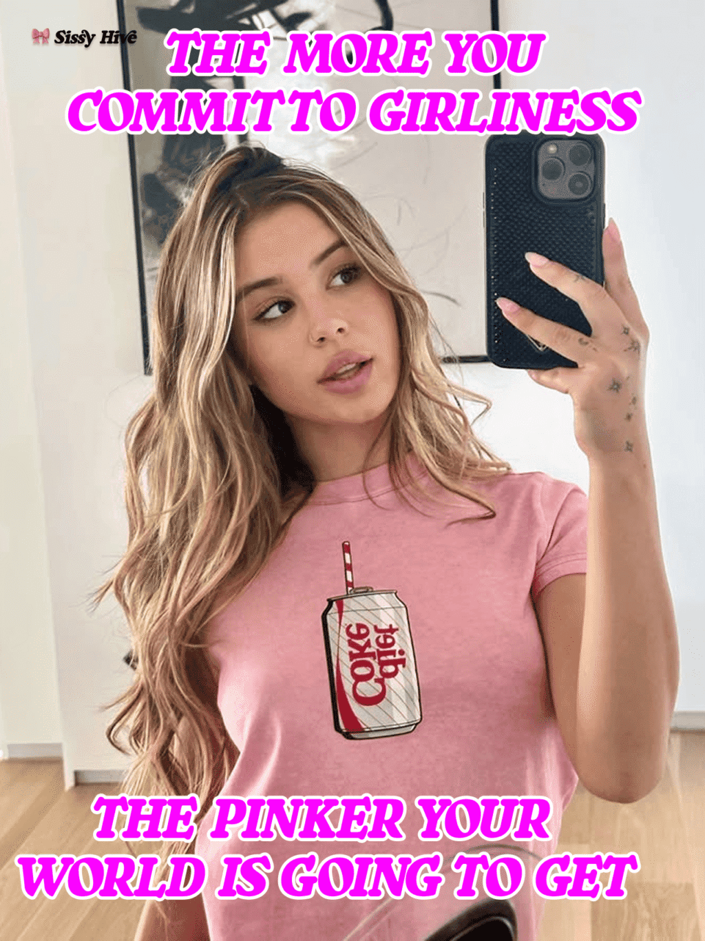 Pink Sissy Caption