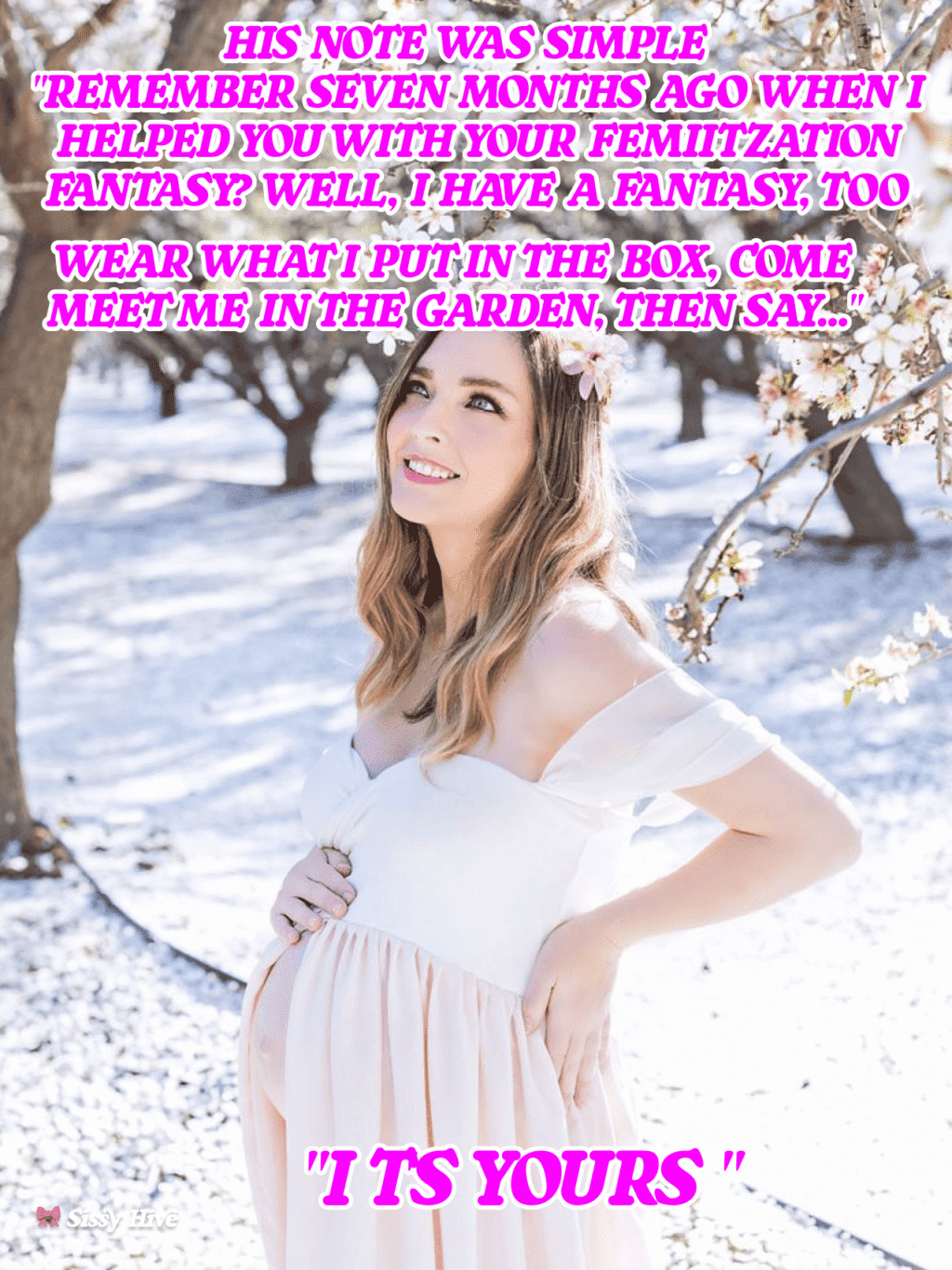 Pregnant Sissy Caption
