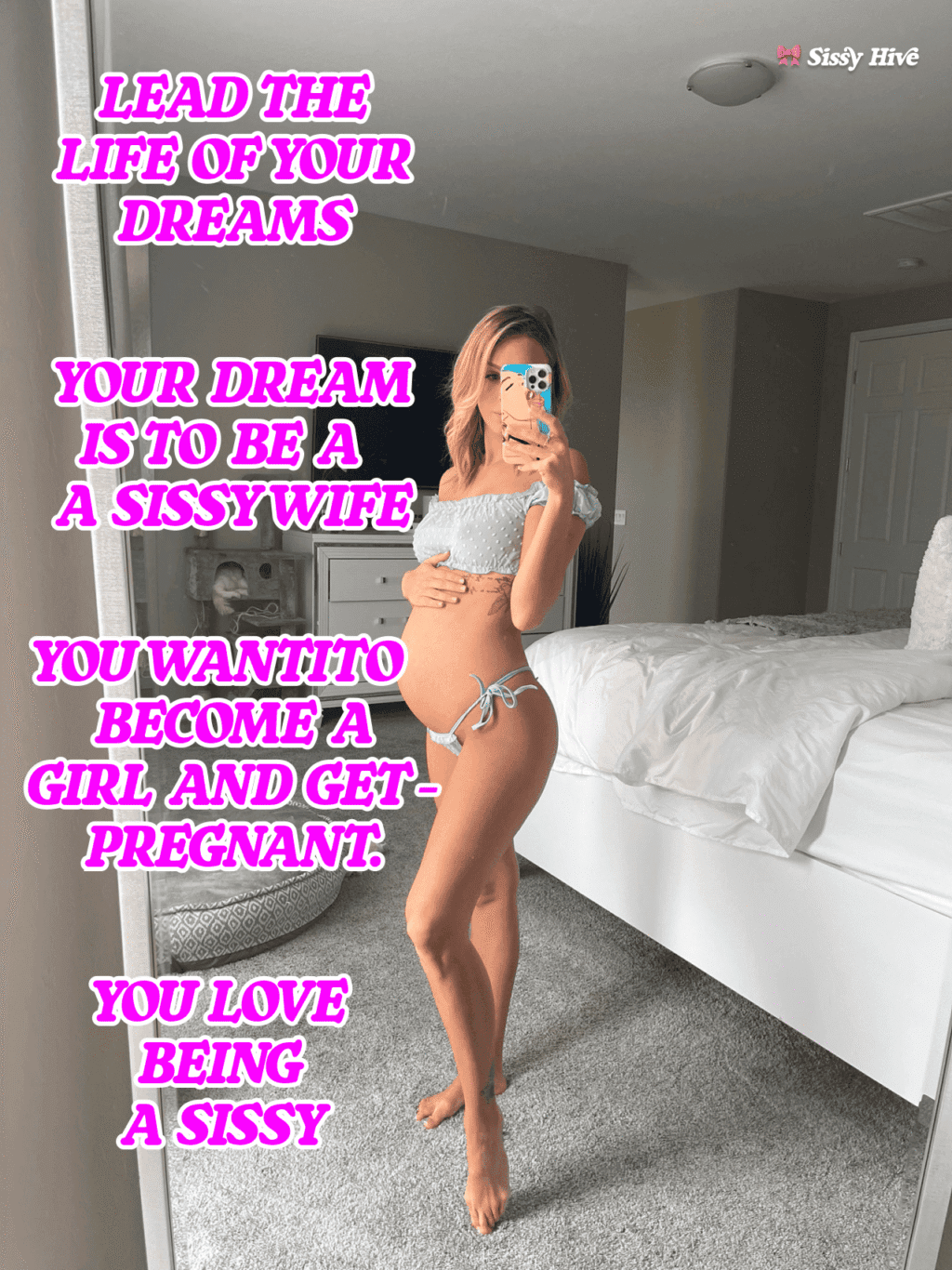 Pregnant Sissy Caption