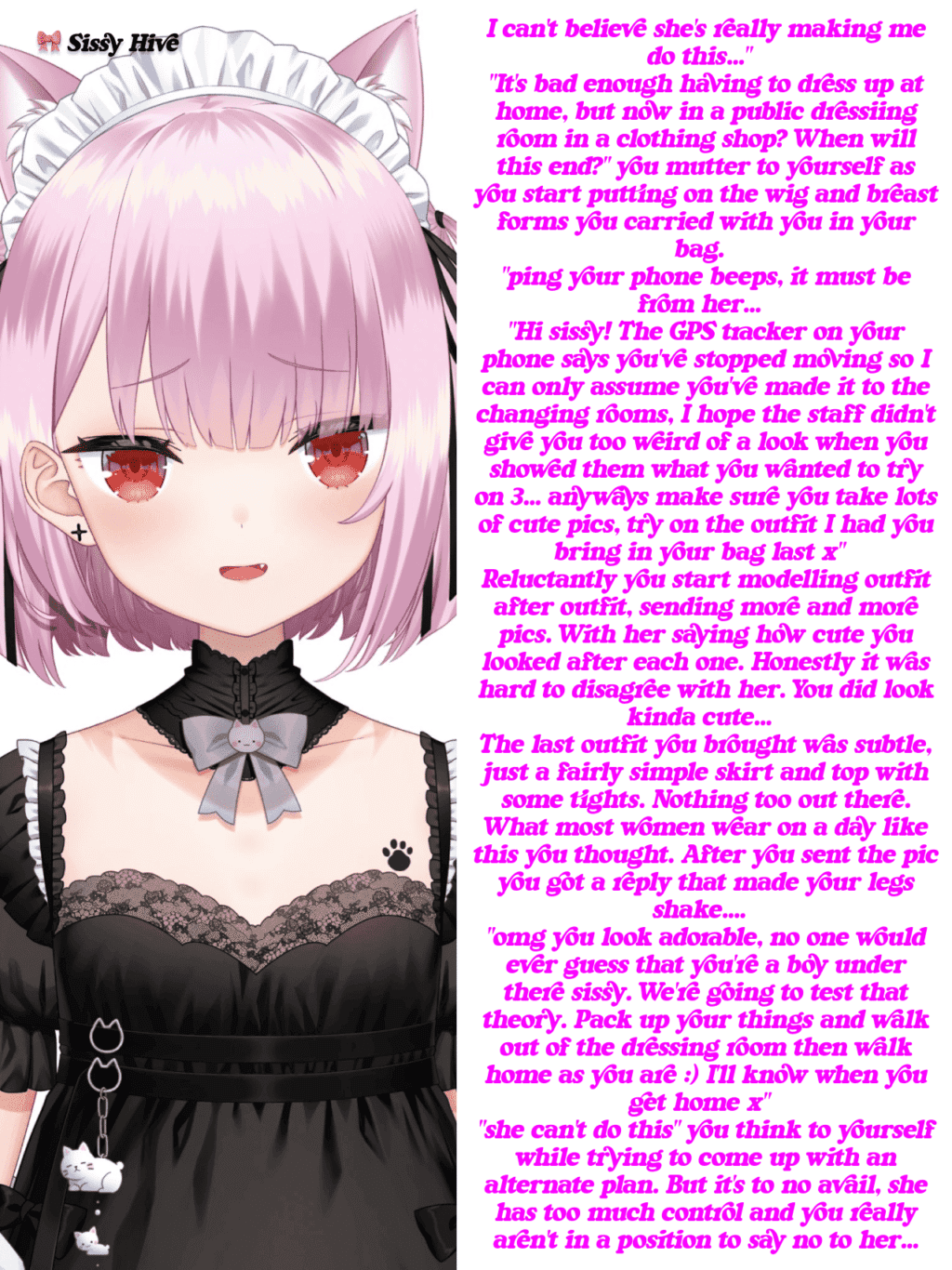 Sissy Anime Caption