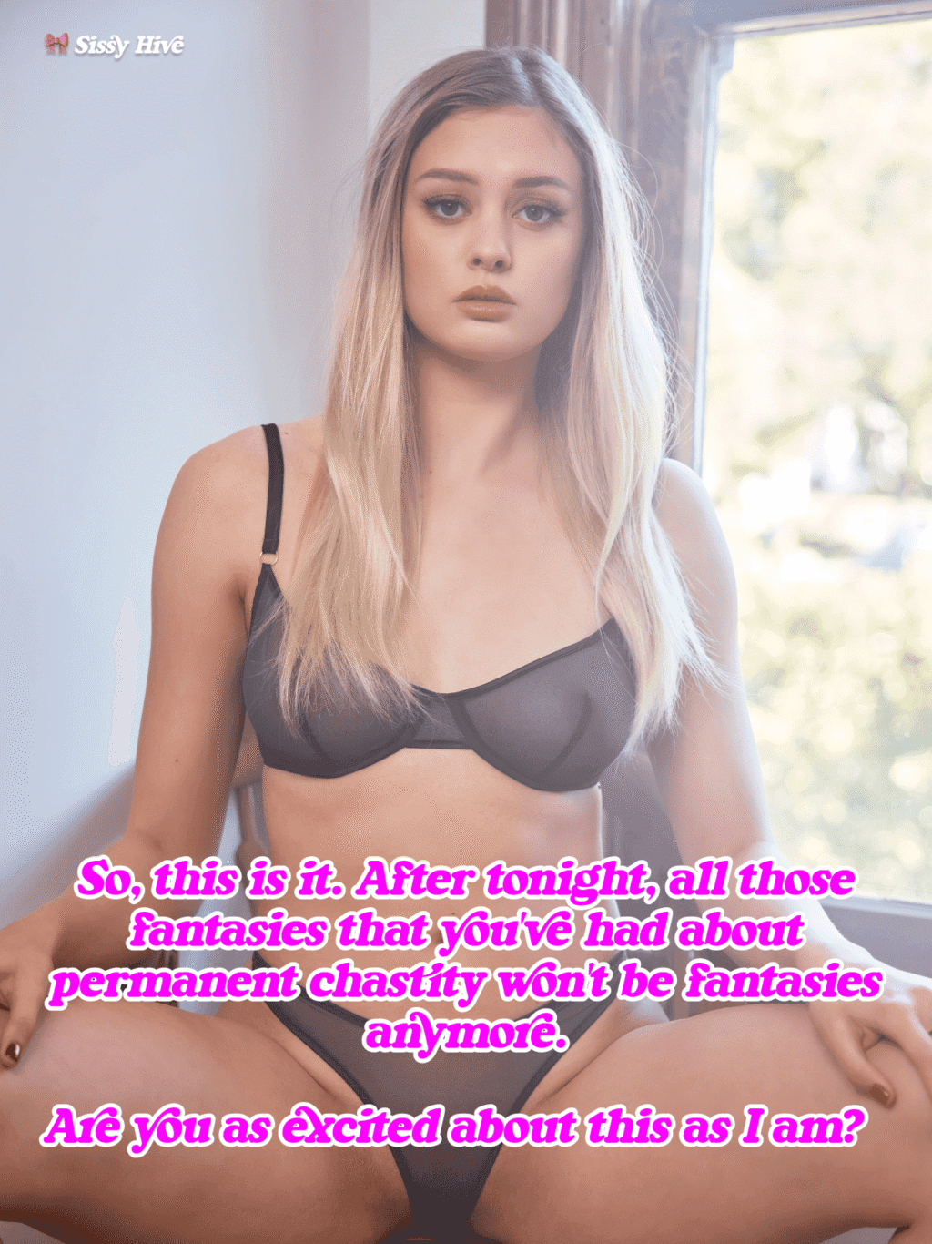 Sissy BJ Caption