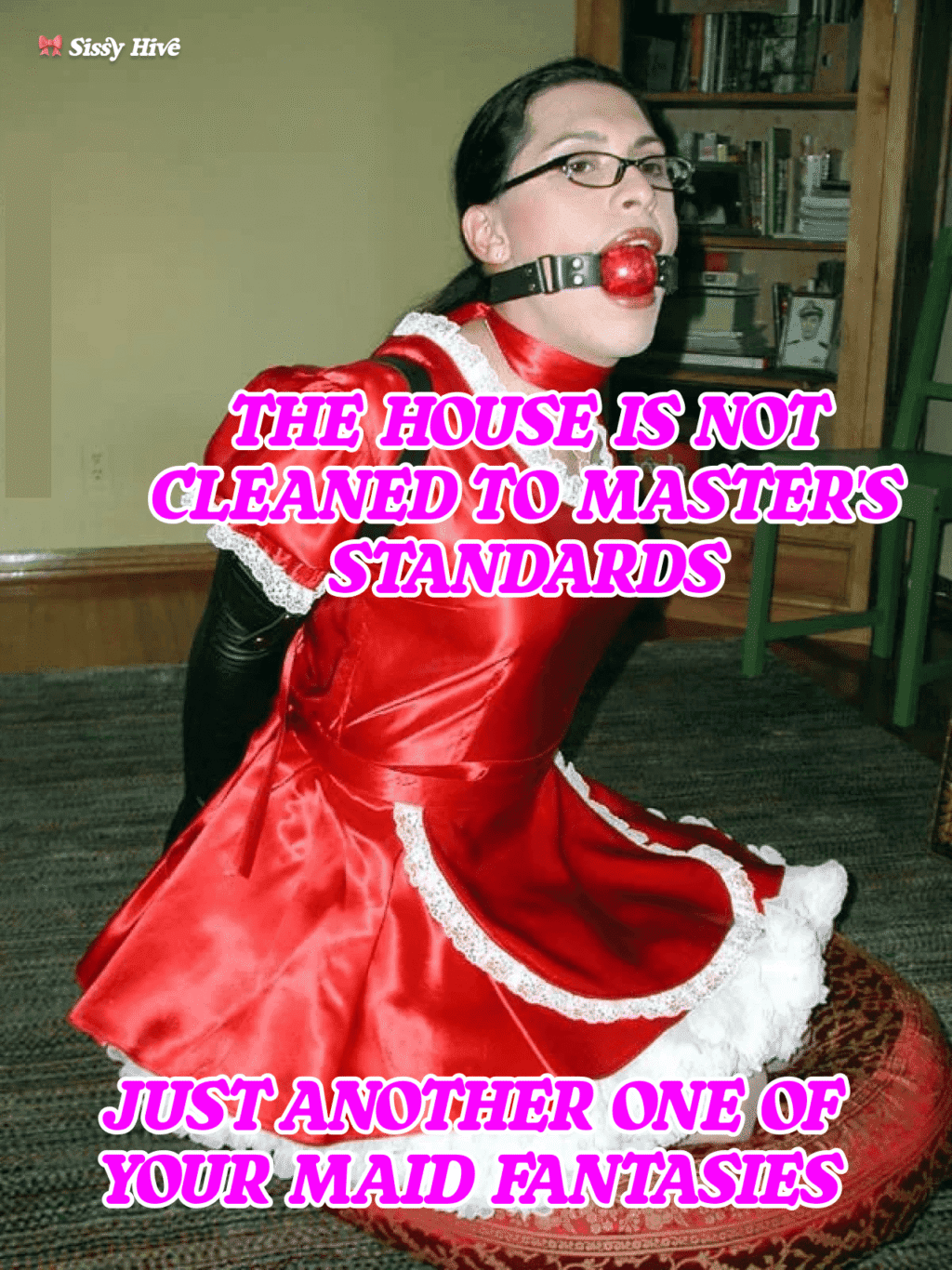 Sissy Bondage Caption