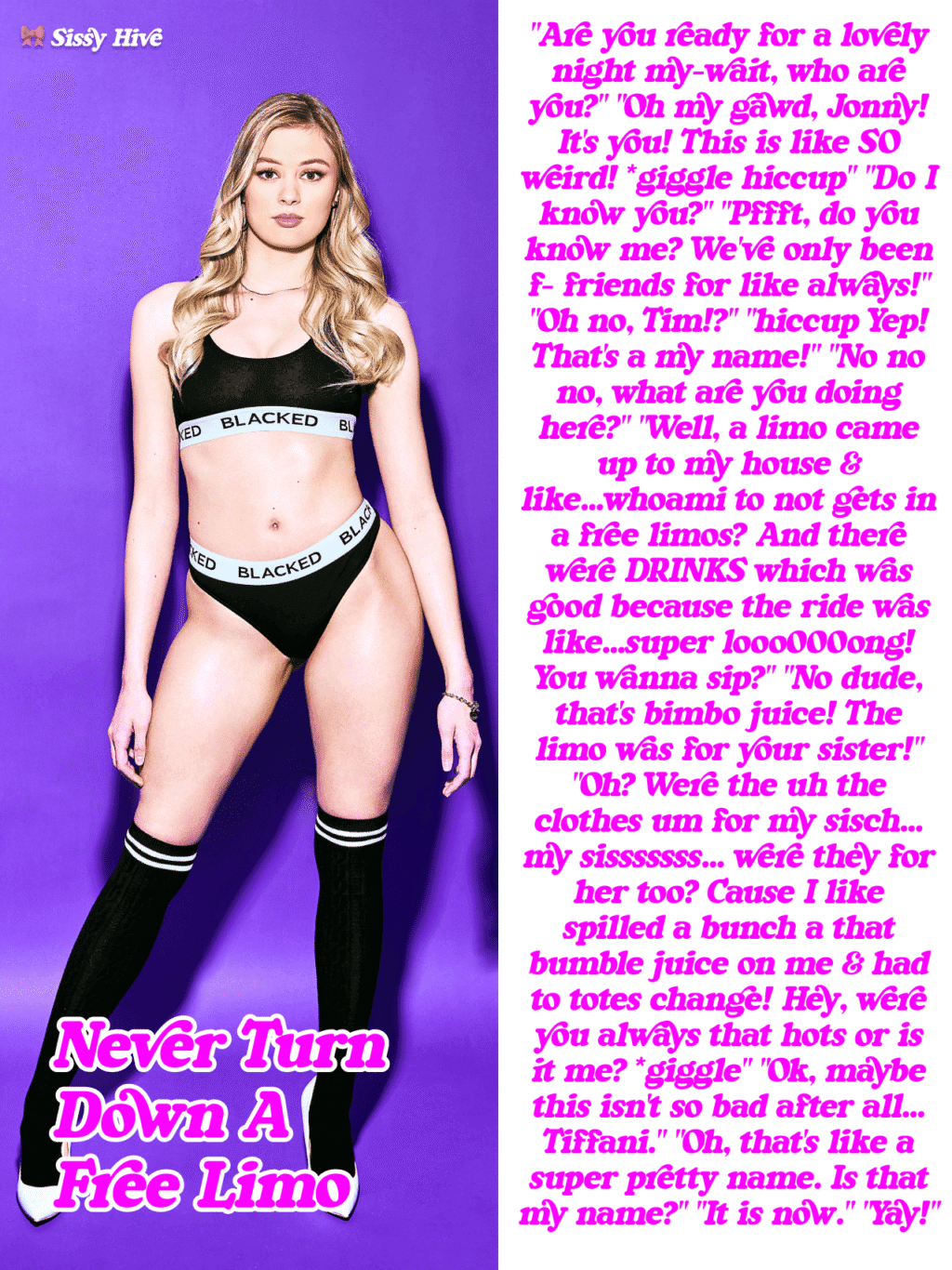 Sissy Bottom Caption