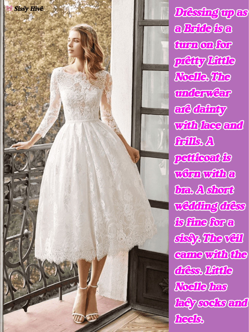 Sissy Bride Caption
