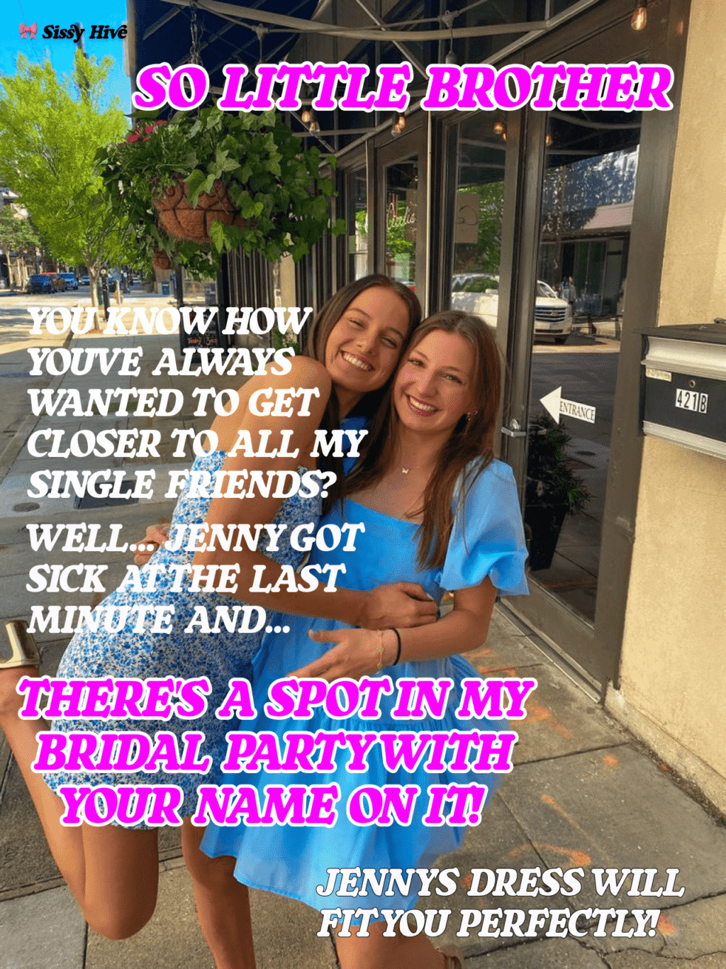 Sissy Brother Caption