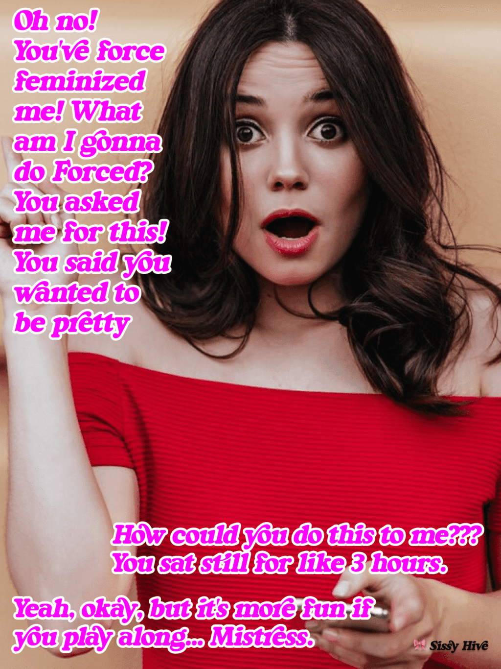 Sissy Facial Caption 6