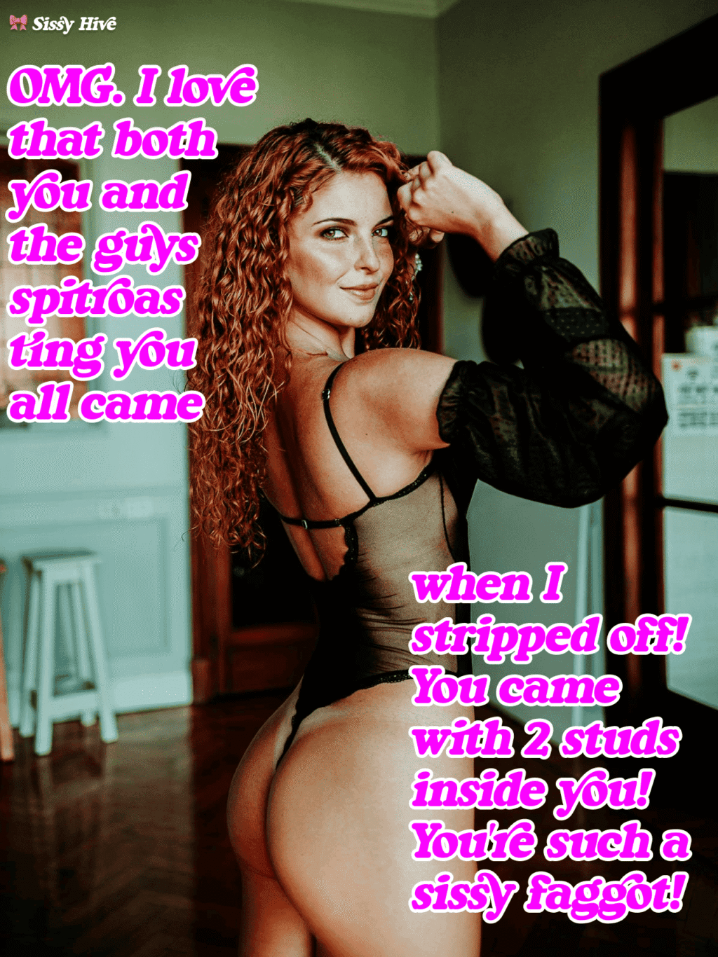 Sissy Faggot Caption 10