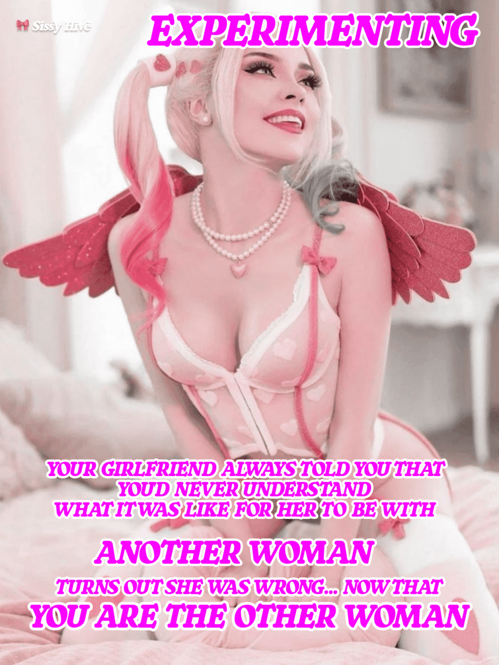 Sissy Kiss Captions 3