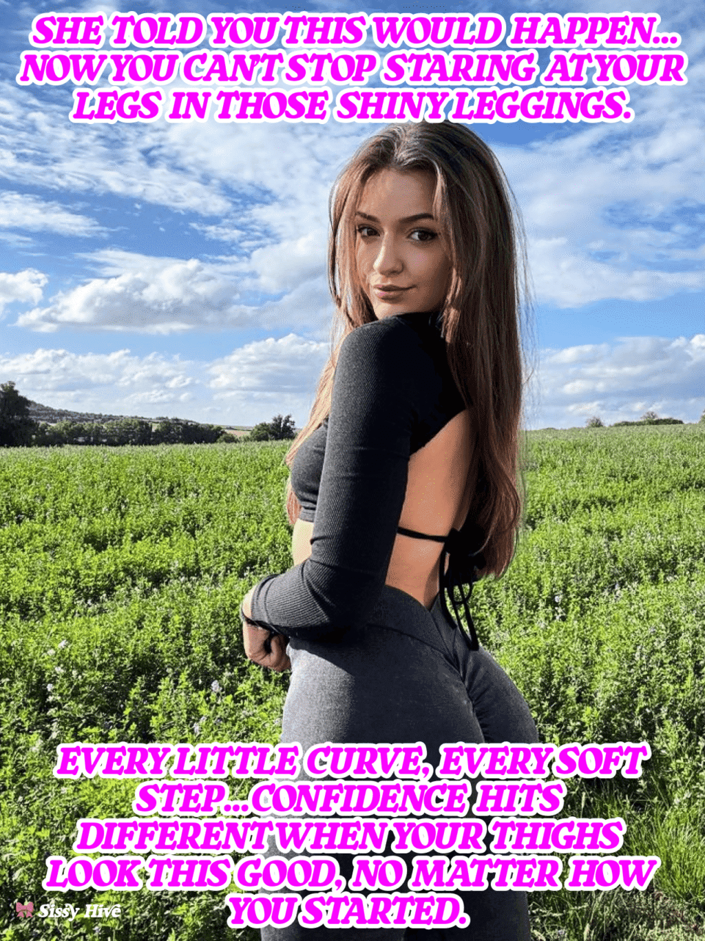 Sissy Leggings Captions 10