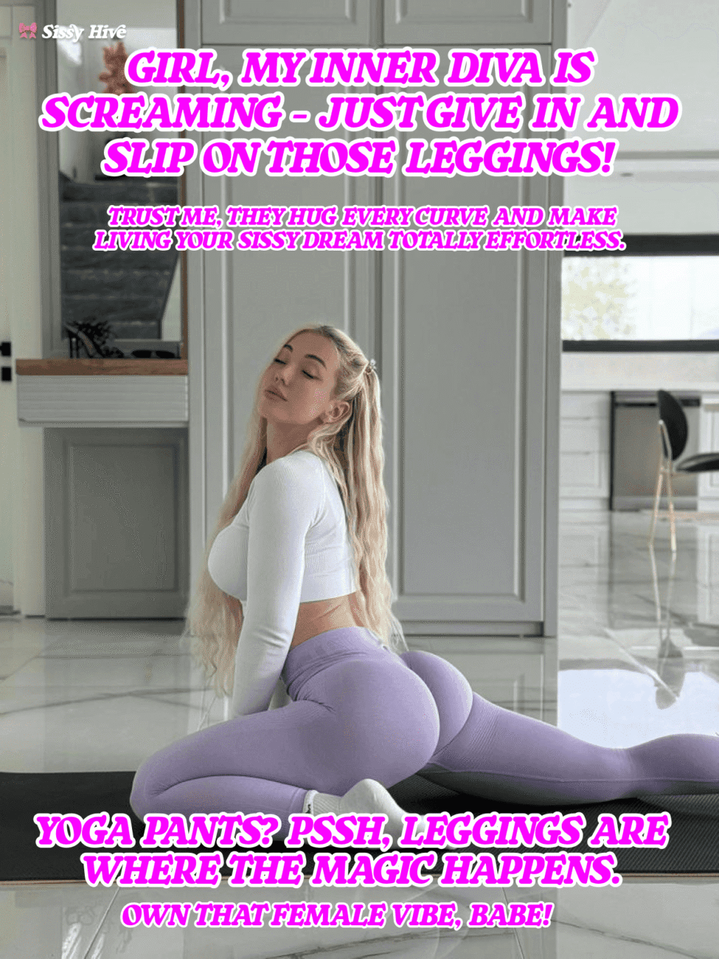 Sissy Leggings Captions 2