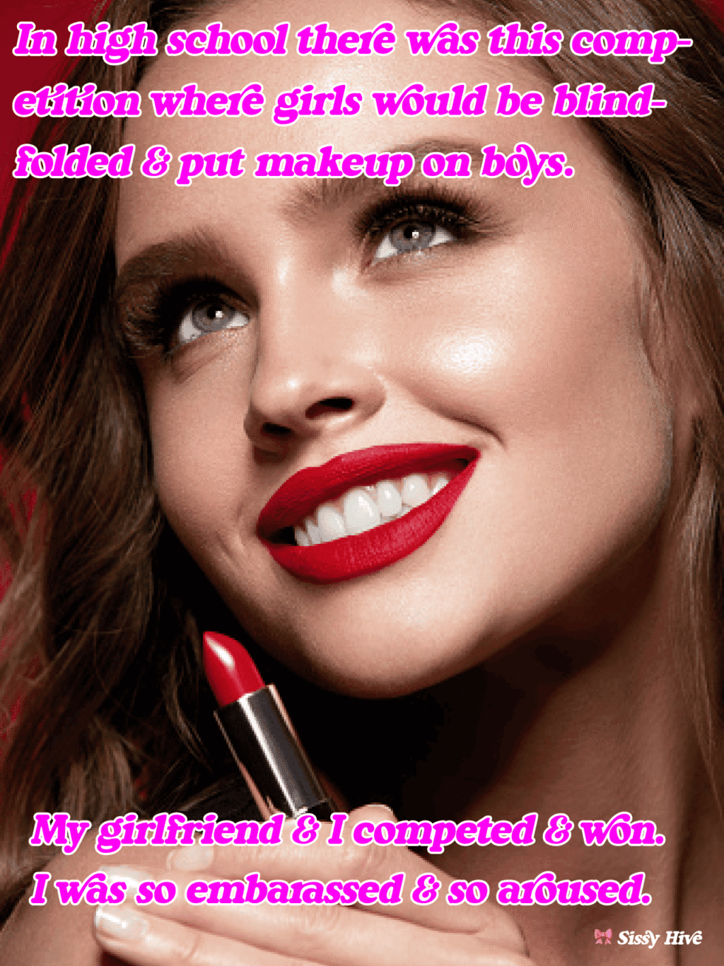 Sissy Lipstick Caption 12
