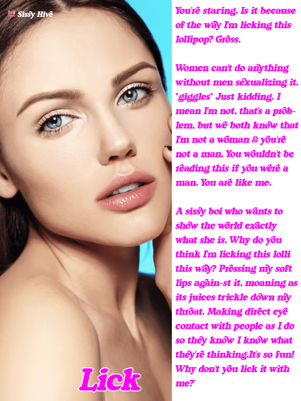 Sissy Lipstick Caption 18