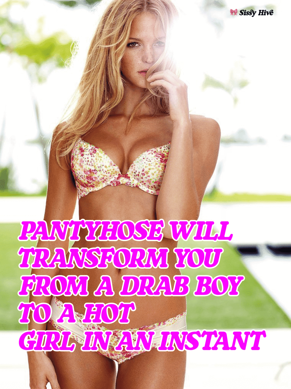 Sissy Pantyhose Captions 5