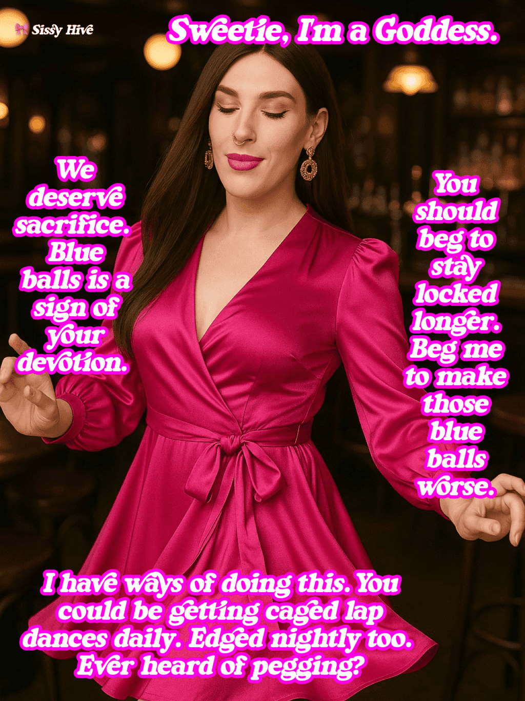 Sissy Pegging Captions 3
