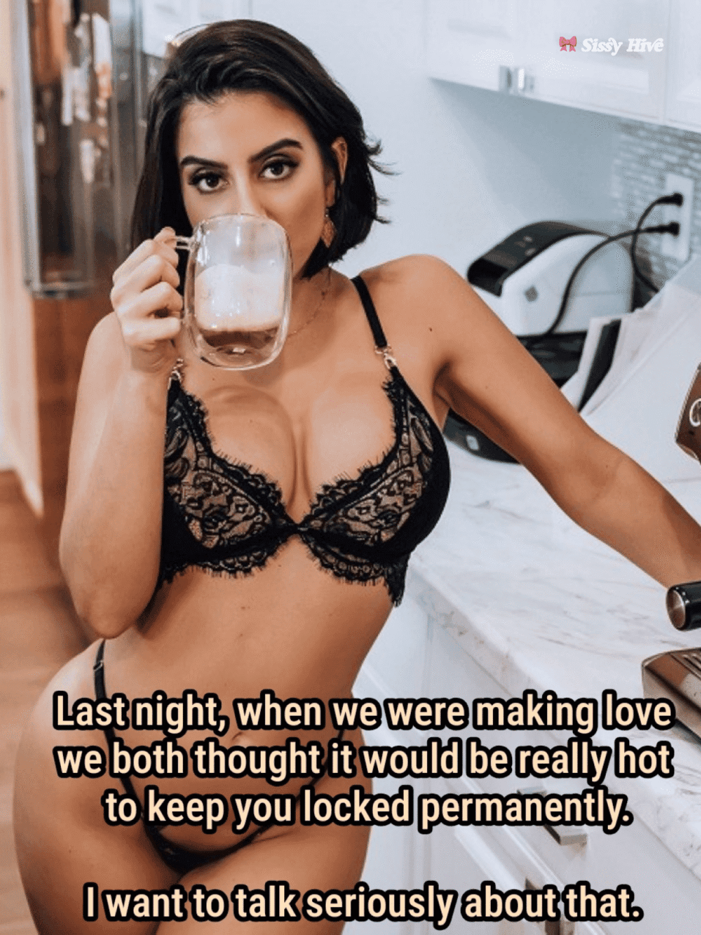 Sissy Permanent Chastity Captions 5