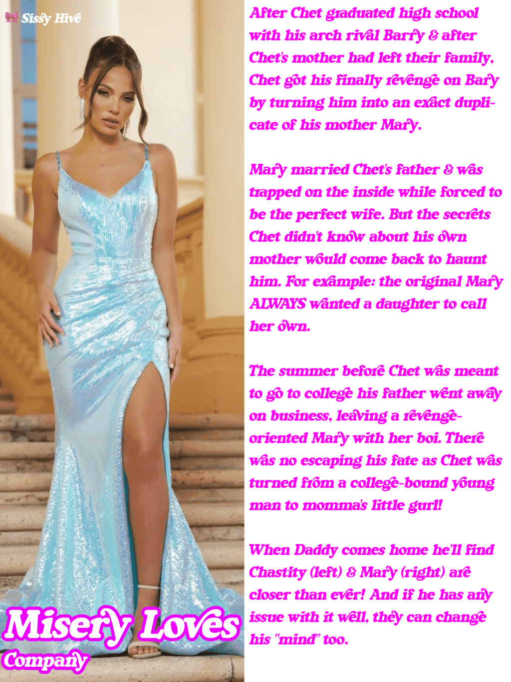 Sissy Prom Captions 2