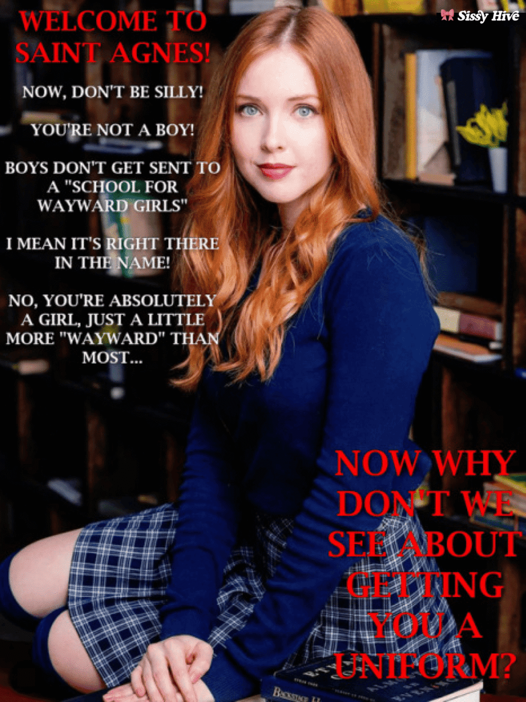 Sissy Schoolgirl Captions 4