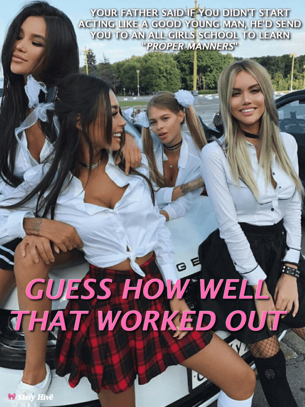 Sissy Schoolgirl Captions 8