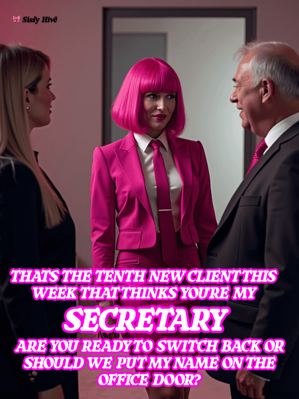 Sissy Secretary Captions 9