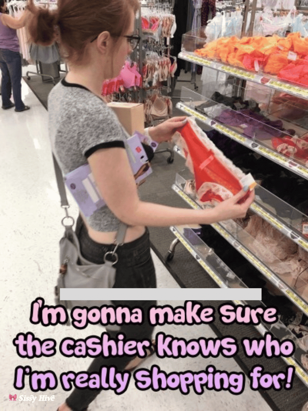 Sissy Shopping Captions 5