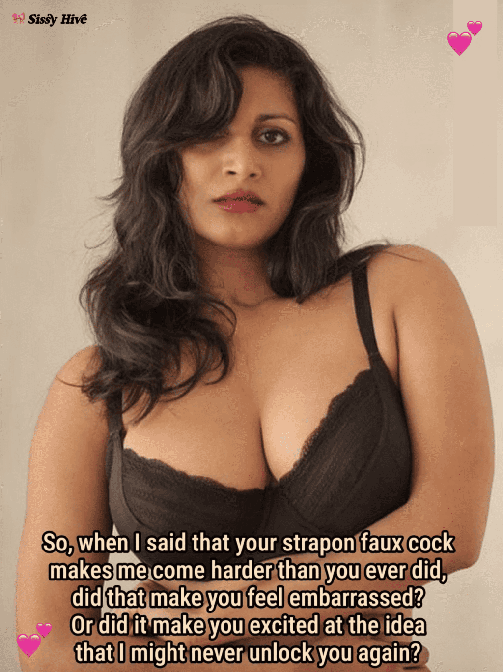Sissy Strapon Captions 8