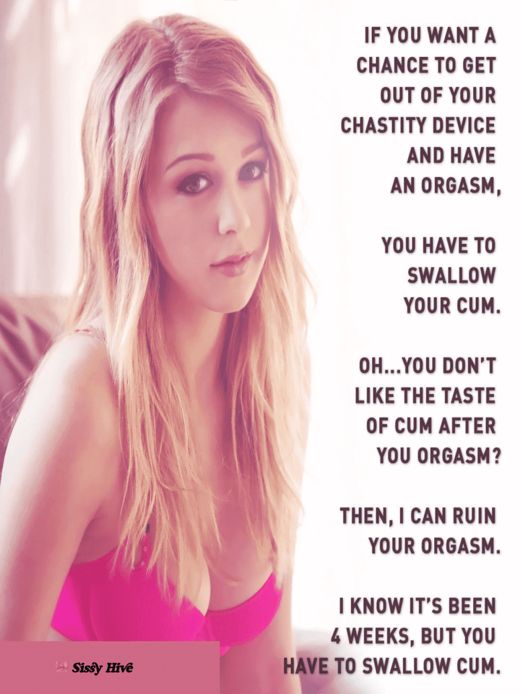 Sissy Swallow Captions 11
