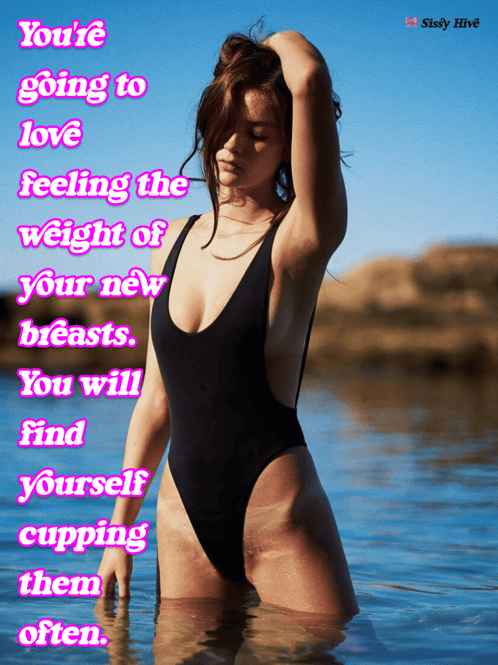 Sissy Swimsuit Caption 13