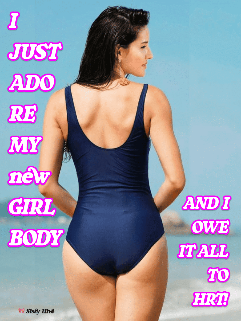 Sissy Swimsuit Caption 17