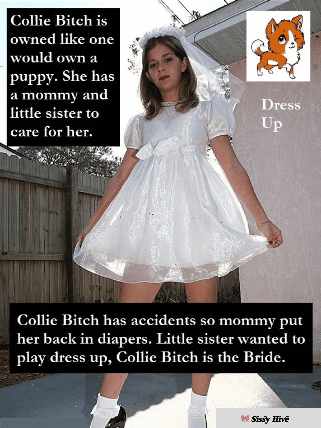 Sissy Bride Caption