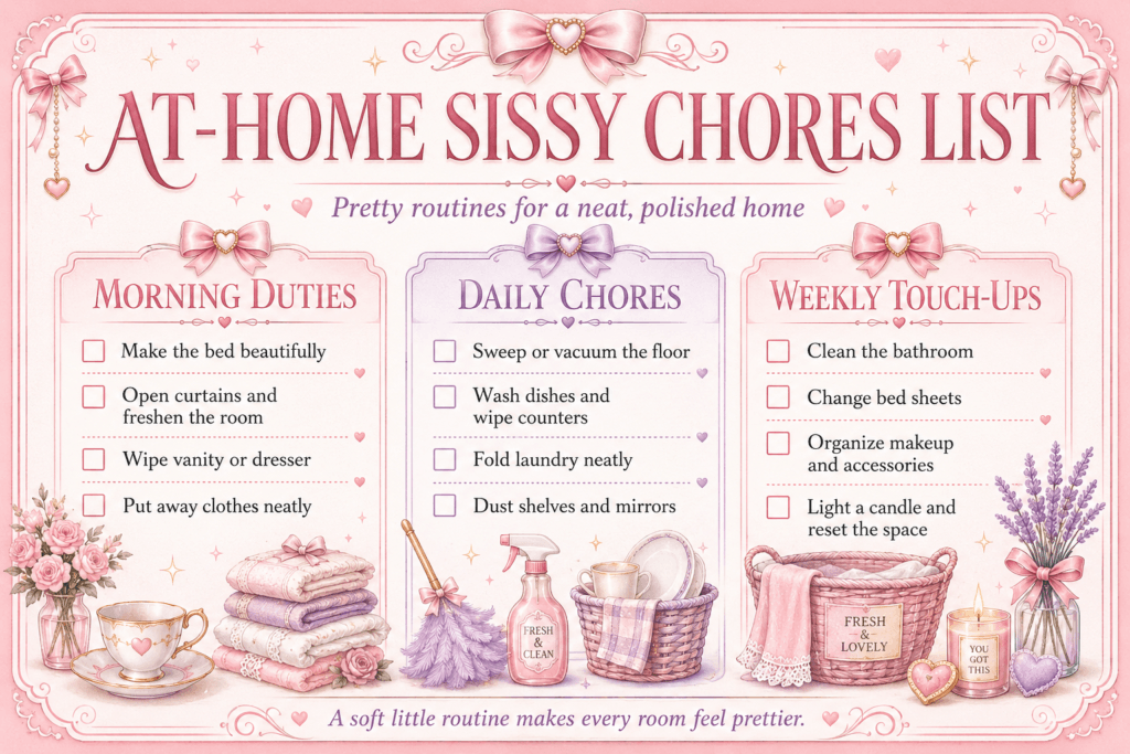 At-home sissy chores list