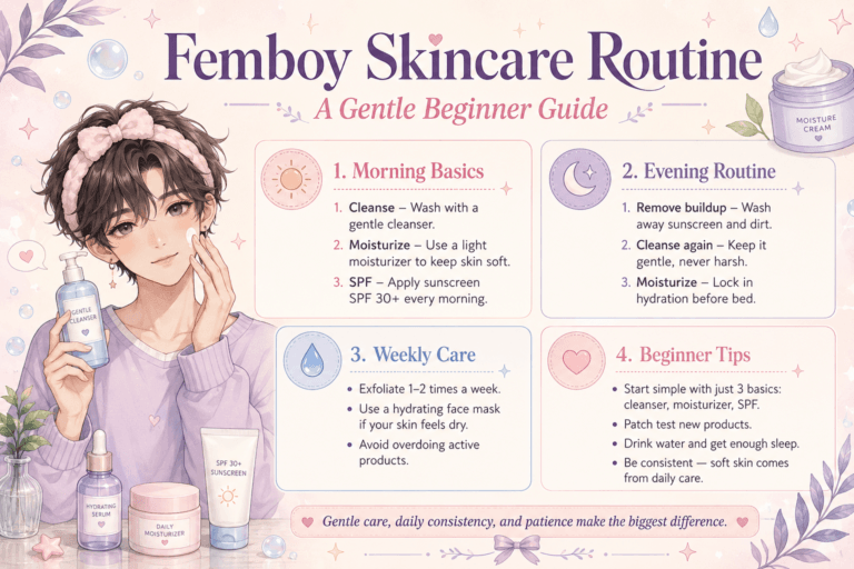Femboy Skincare Routine: A Gentle Beginner Guide