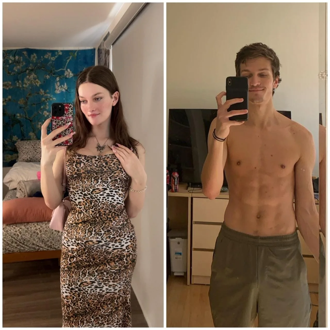 Private outfit transformation before